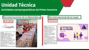 Actividades extraprogramaticas primer semestre – sede básica